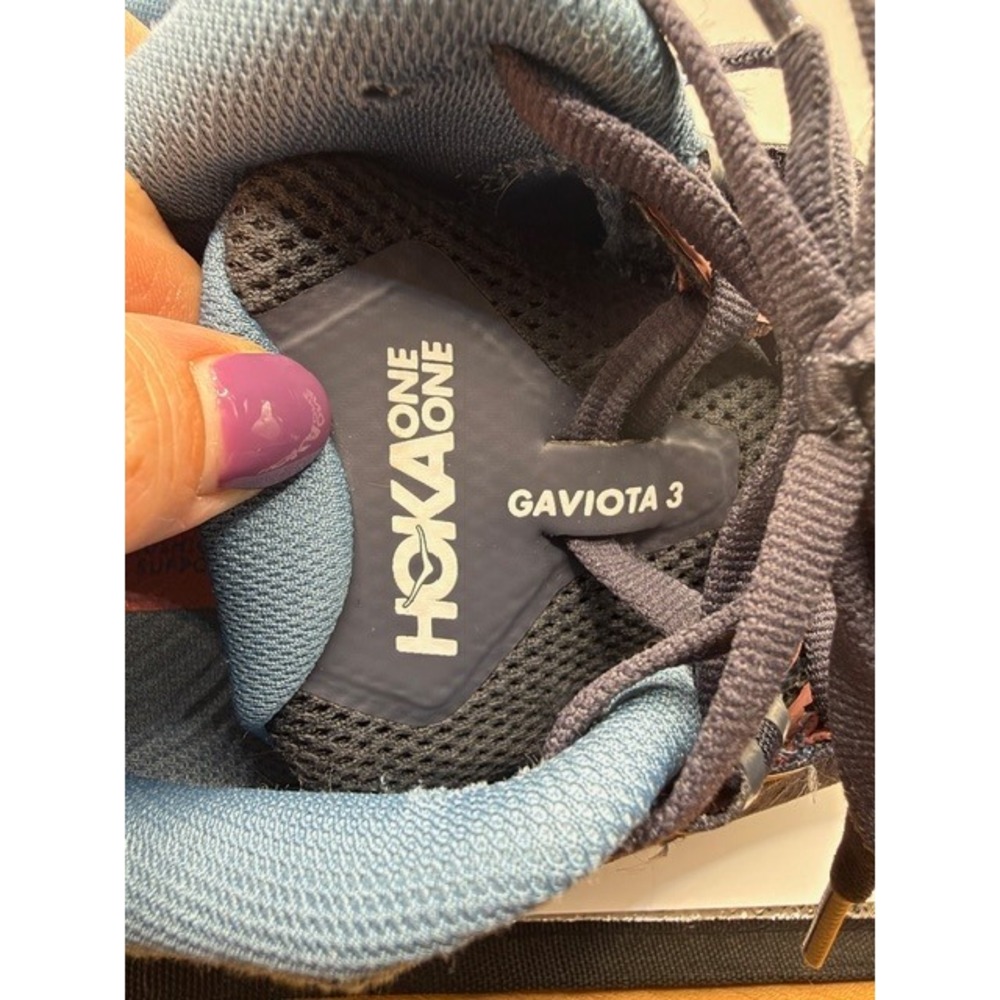 Hoka One One Gaviota 3 Women's Size 8 Wide (D) Ombre Blue Rosette Shoes 1113523 - Picture 8 of 10